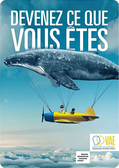 VAE-Bourgogne-Franche-Comte-1 Affiche grand public N°1 et une présence sur les salons de l’emploi pour la VAE de La région Bourgogne–Franche-Comté