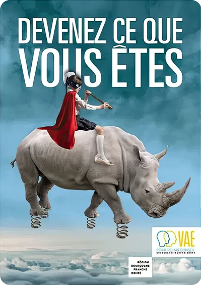 VAE-Bourgogne-Franche-Comte-2 Affiche grand public N°2 et une présence sur les salons de l’emploi pour la VAE de La région Bourgogne–Franche-Comté